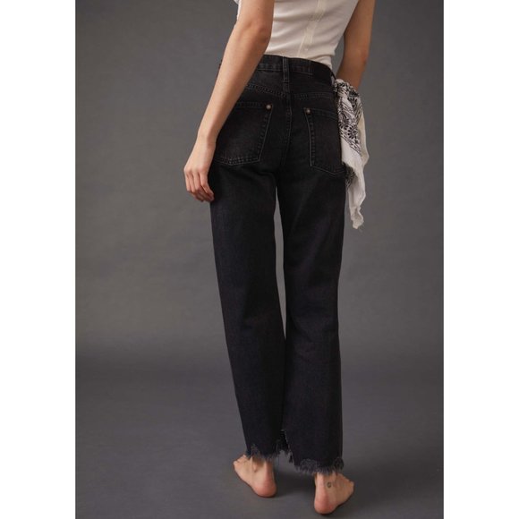 NWT Free People Tapered Baggy Boyfriend Jeans / Panther - Picture 4 of 9